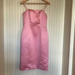 Watters and Watters pale pink chiffon cocktail dress.